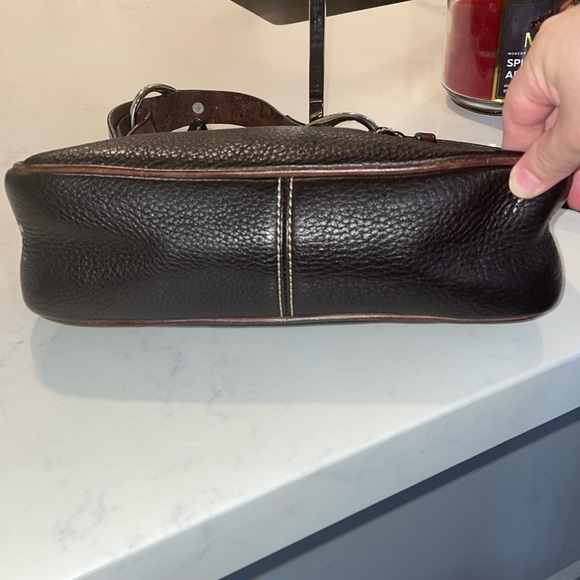 BEAUTY DOONEY & BOURKE BROWN Pebbled Leather Shoulder Bag❗️ - Picture 11 of 17
